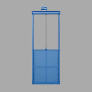 Щитовой затвор с электроприводом