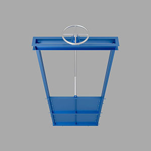 Щитовой затвор с электроприводом