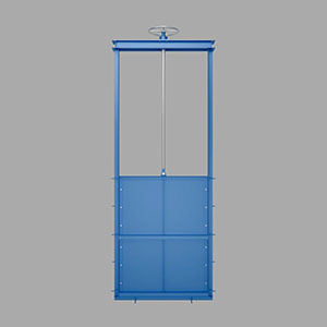 Щитовой затвор накладной