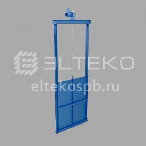 Затвор щитовой на трубу